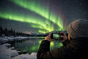 Photographier une aurore boréale avec un iPhone : réglages et astuces pour des images spectaculaires